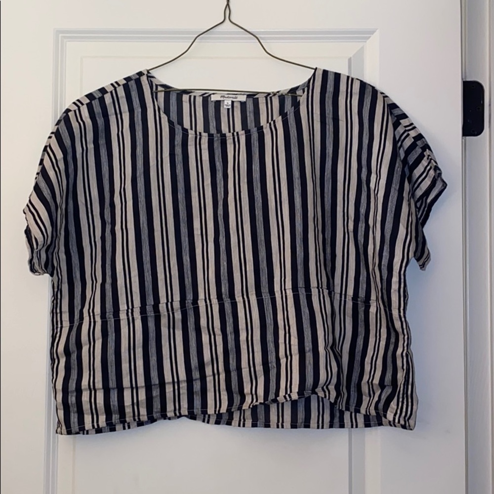 MADEWELL boxy striped shirt